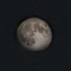 Noisy low-exposure lunar capture example